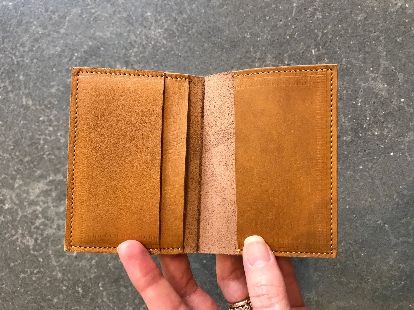 Minimalist Nubuck Card Wallet