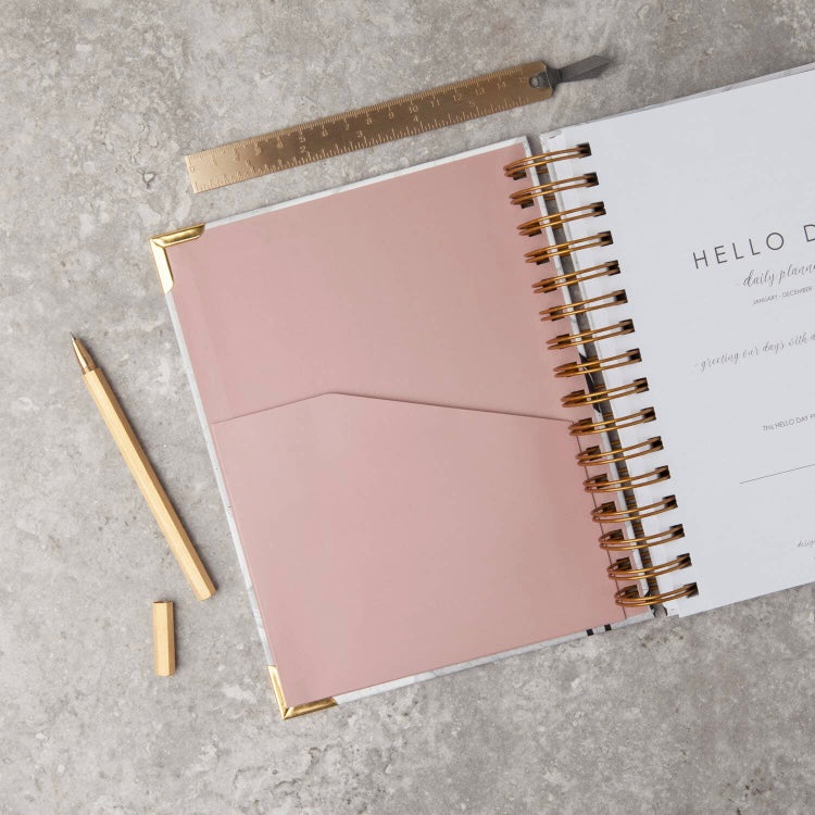 Hello Day - Hexagon Brass Rollerball Pen