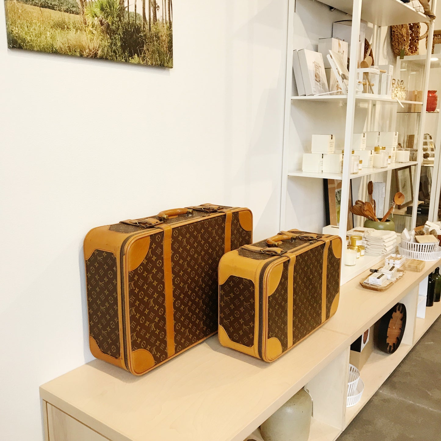 1970's Louis Vuitton Monogram Luggage Set