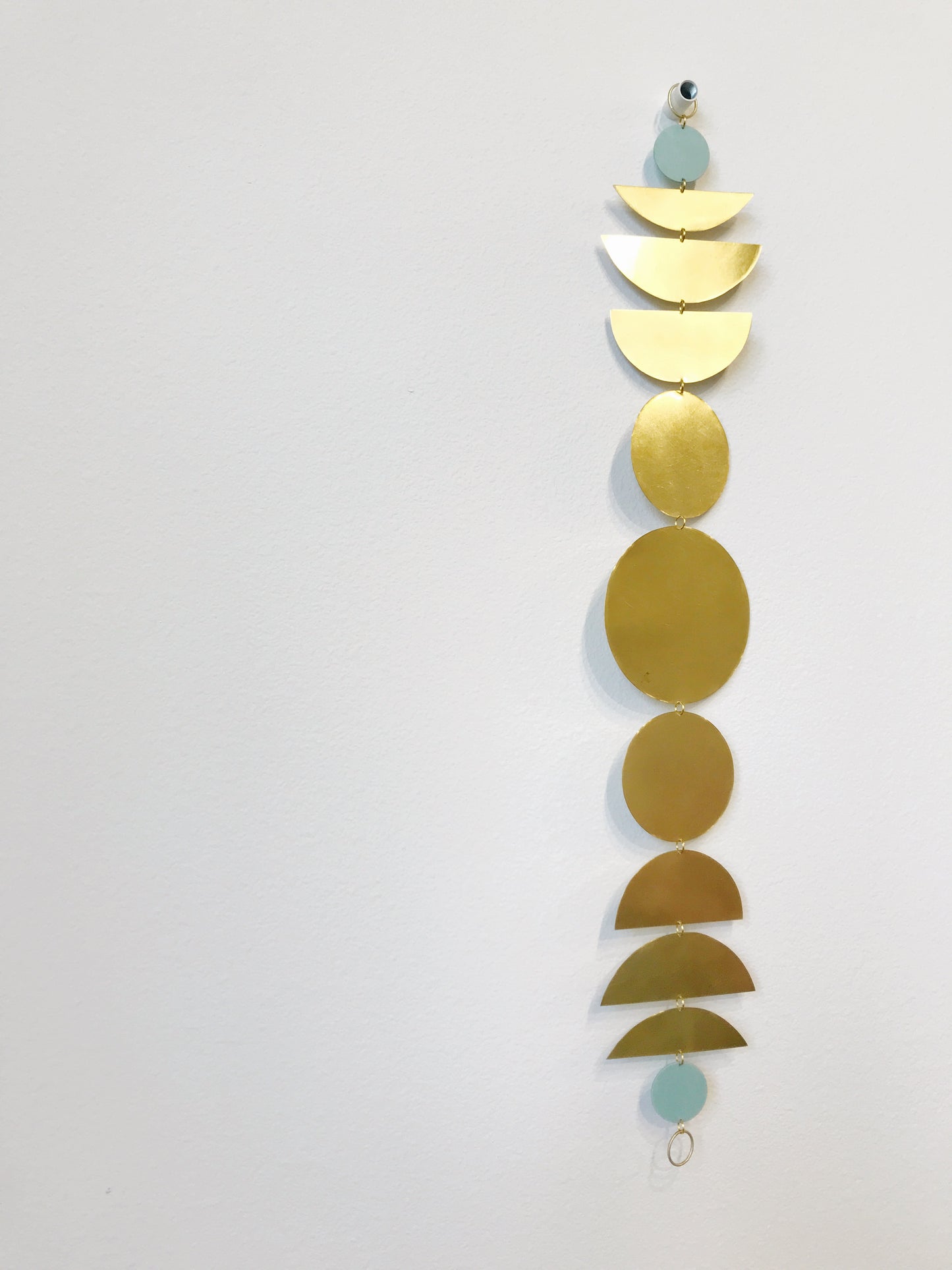 Handmade Brass Moon Wall Hanging - large