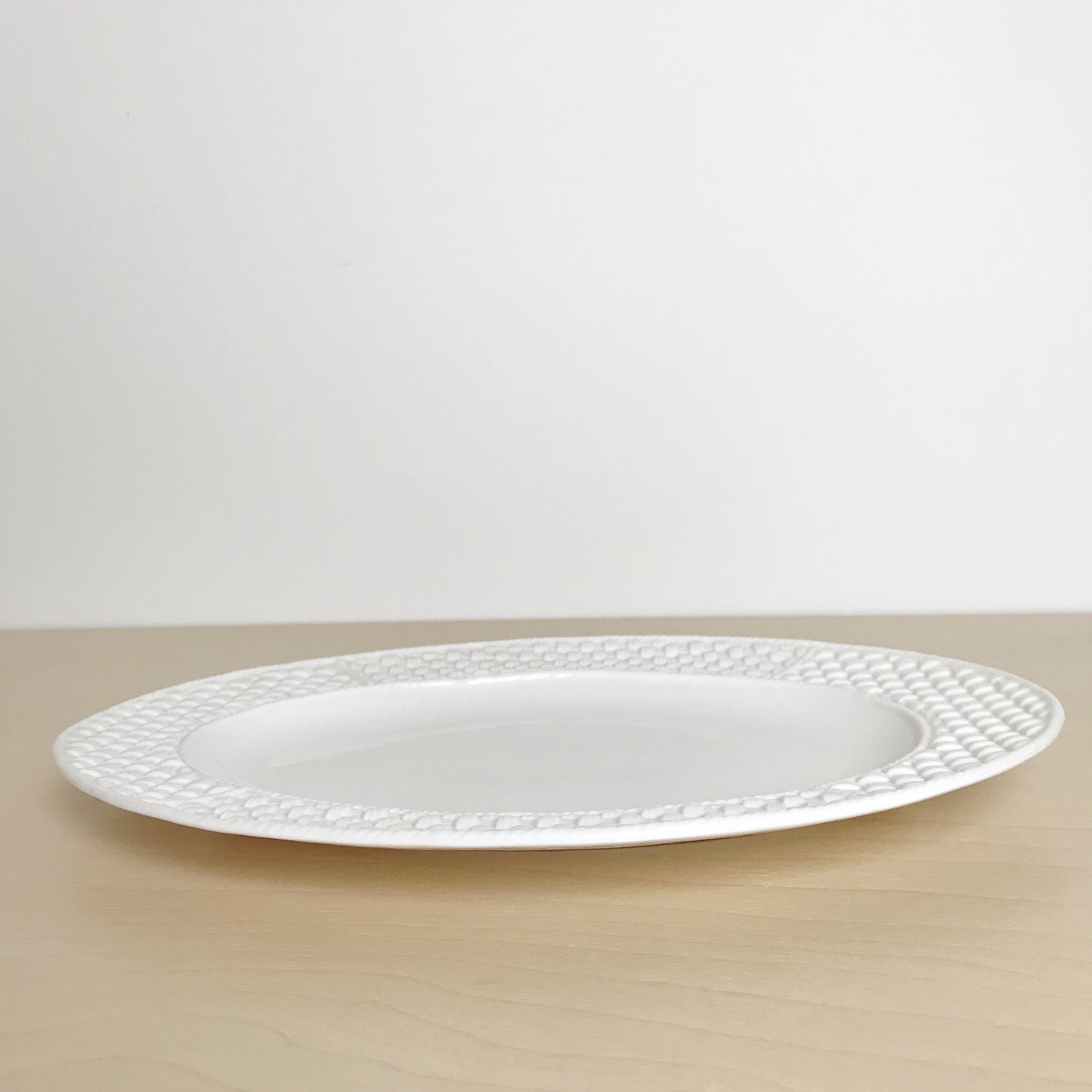 Tiffany & Co. Basket Weave Oval Serving Platter