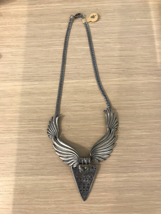 RU RESERVED Vintage Artisan Silver Necklace