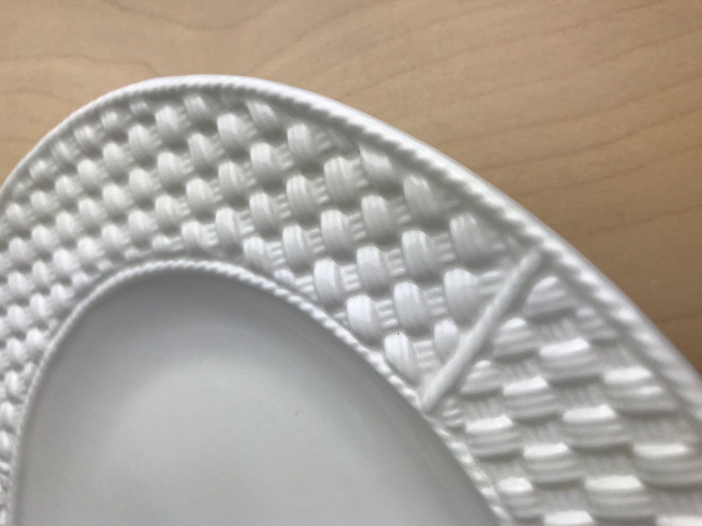 Tiffany & Co. Basket Weave Oval Serving Platter