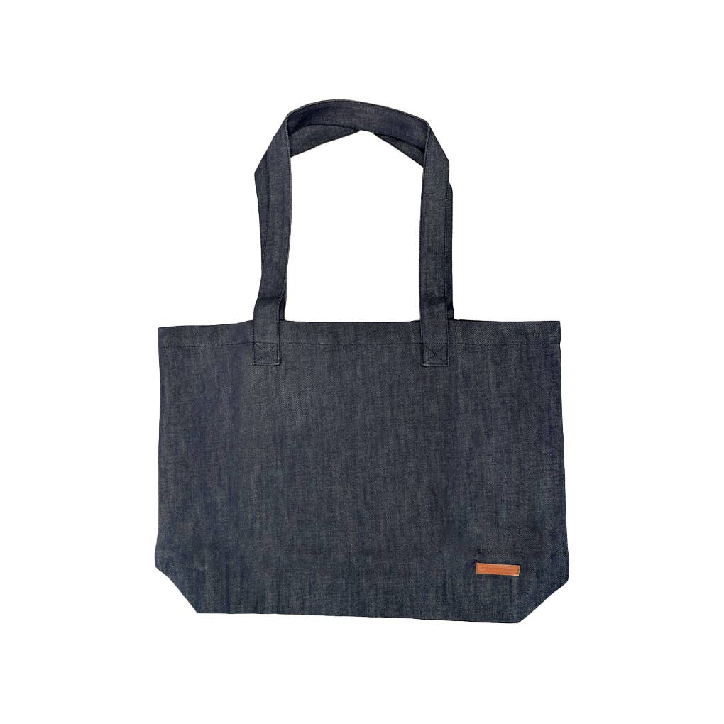 Oversized Denim Tote Bag