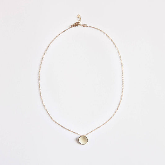 Petite Dome Necklace Ivory