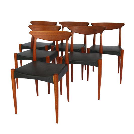 1960’s Original Arne Hovmand-Olsen Dining Chair Set