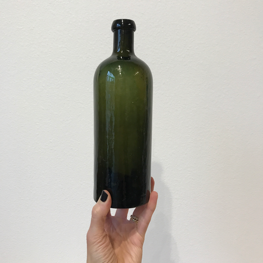 Antique Green Glass Bottle