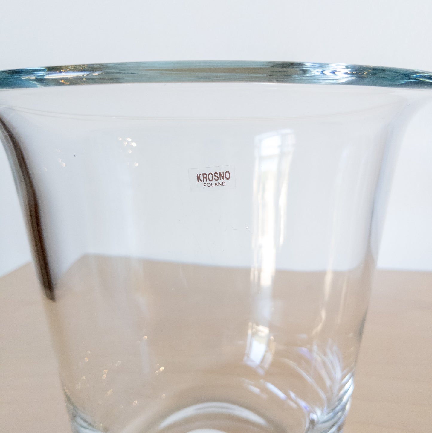 Vintage Krosno crystal champagne wine bucket