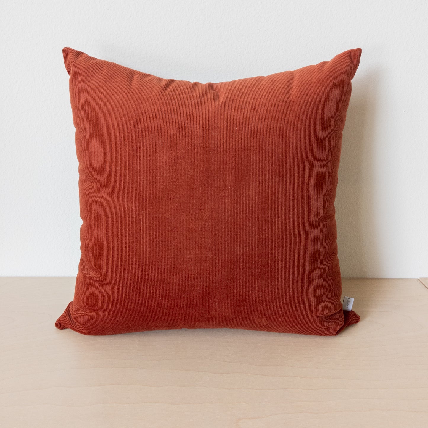 Rust Corduroy Pillow Cover