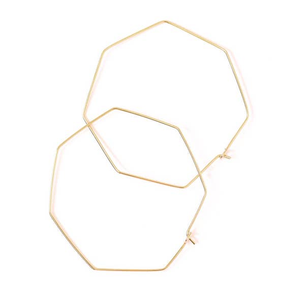 Nash Octagon Hoop Earrings