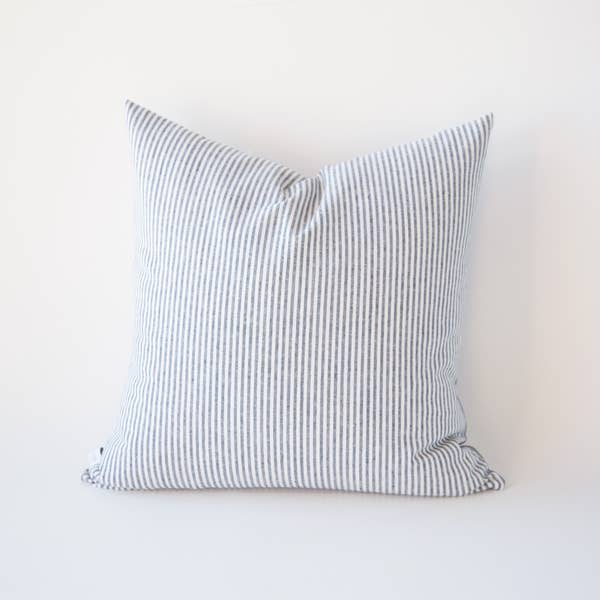 Indigo Stripe Pillow Cover