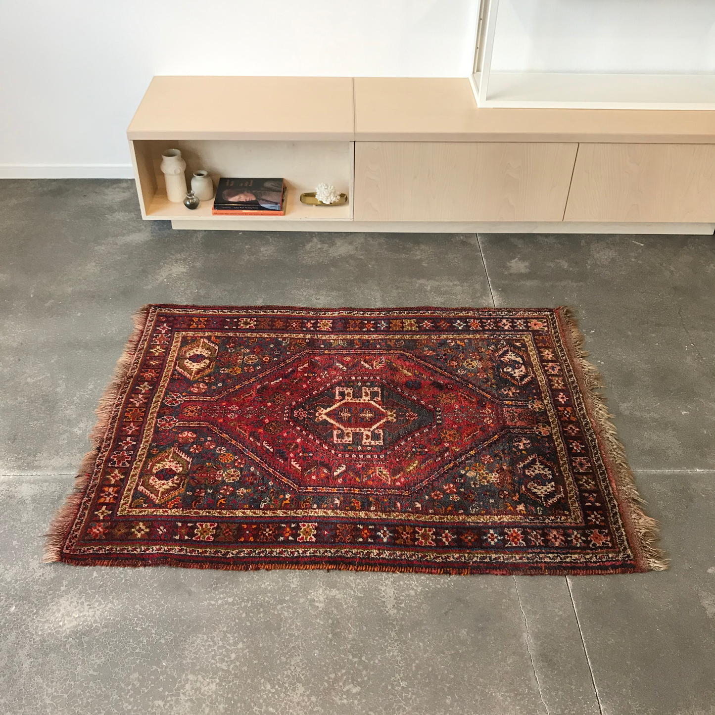 Semi-Antique Persian Accent Rug, 5’-3” x 4’