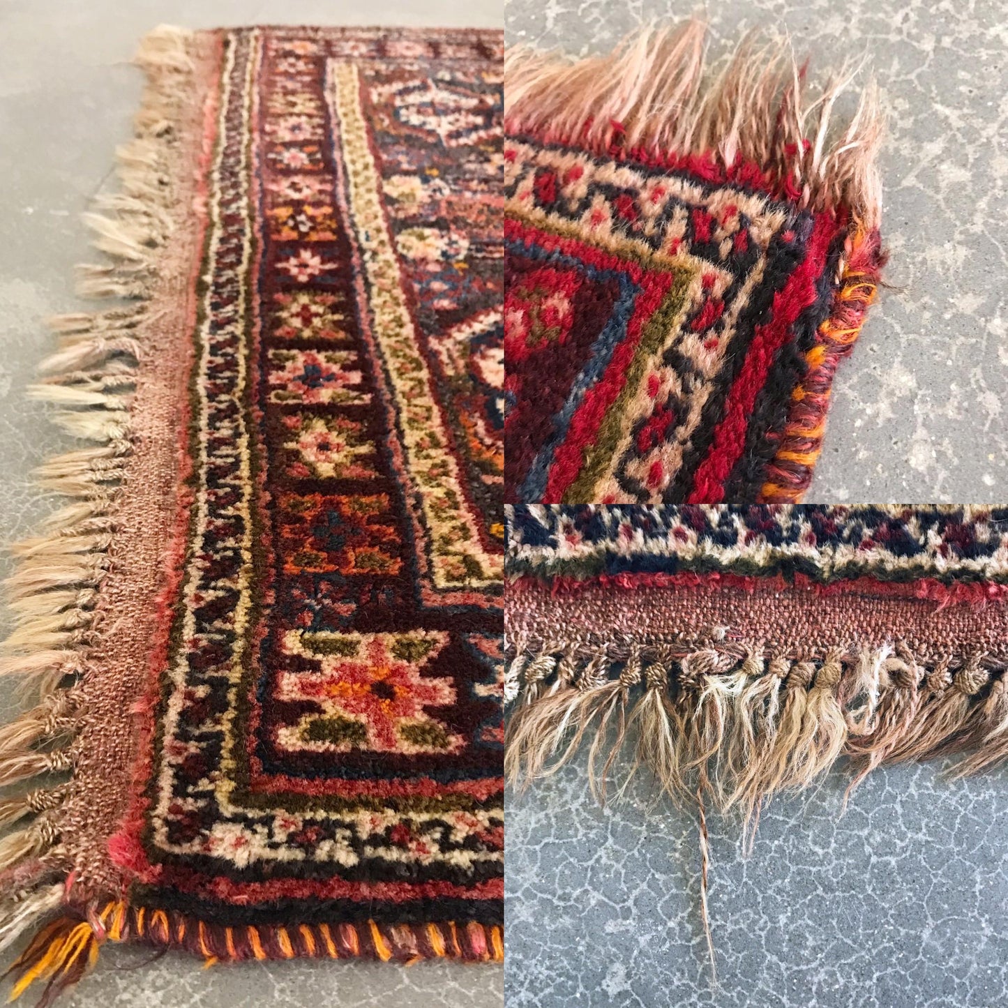 Semi-Antique Persian Accent Rug, 5’-3” x 4’