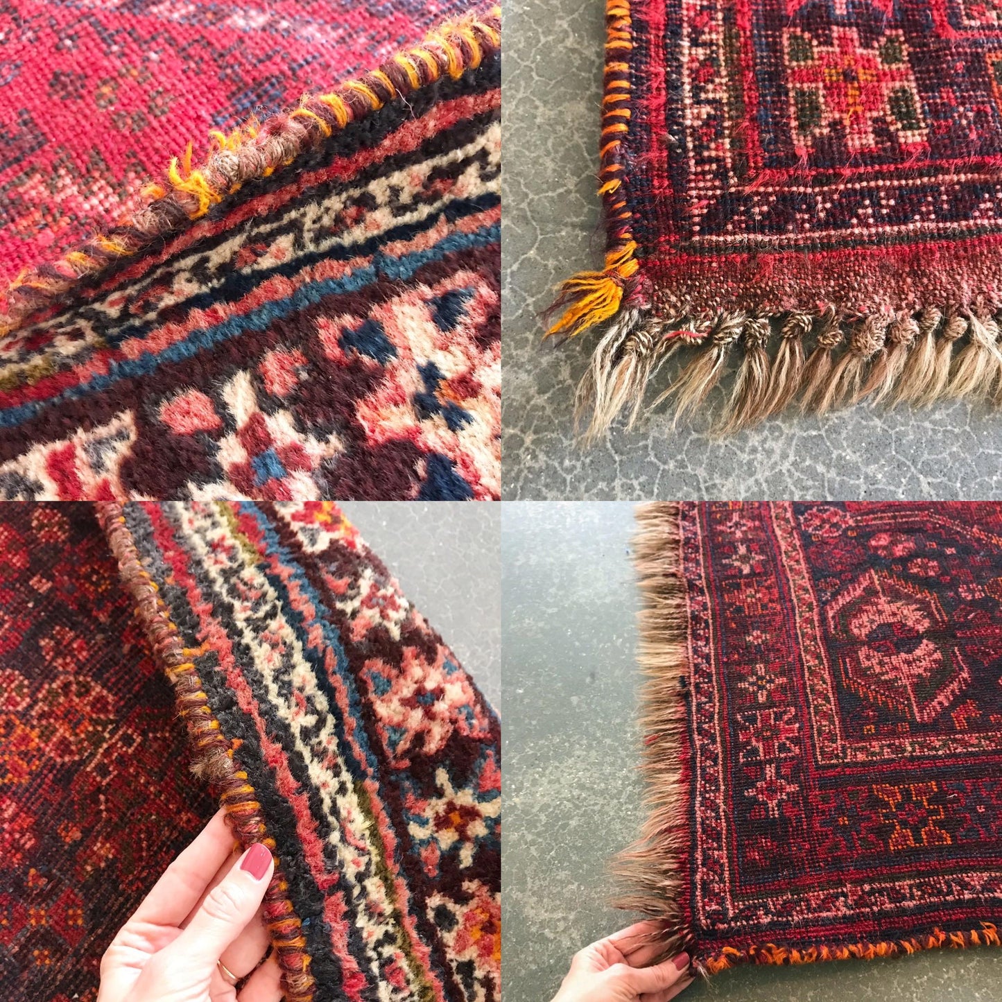 Semi-Antique Persian Accent Rug, 5’-3” x 4’