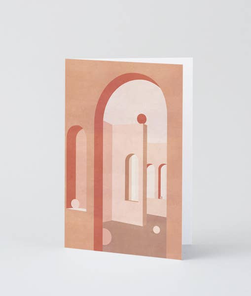 Terracotta Arches Greeting Card