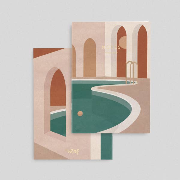 Pool with Arches Notebook