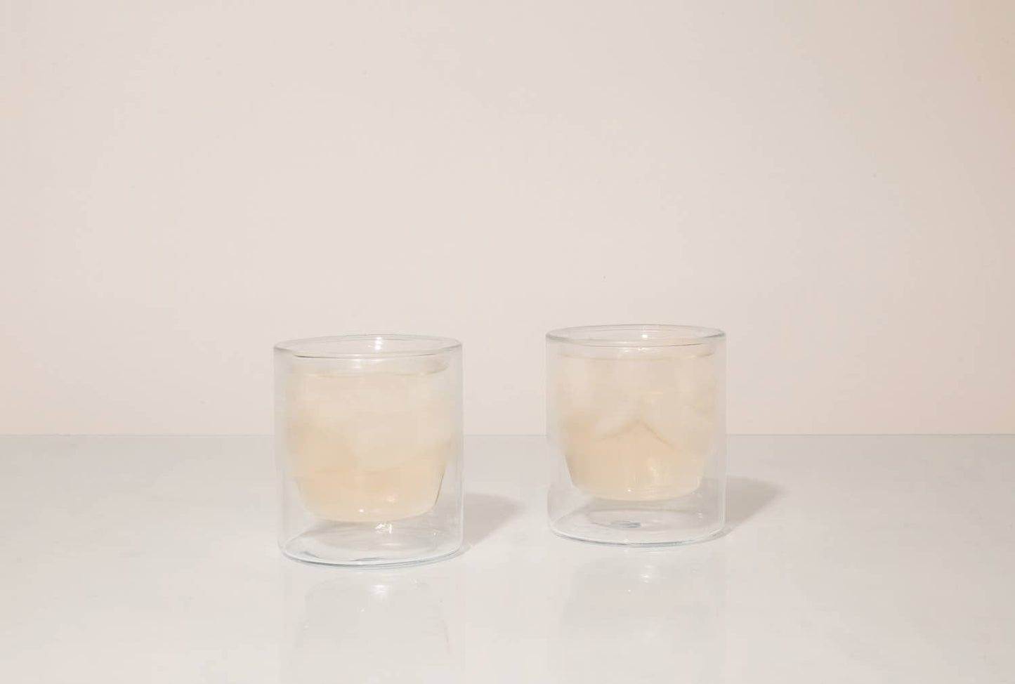 Clear Double-Walled Glass Set