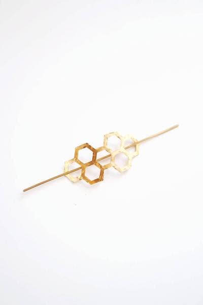 Honeycomb Hair Pin