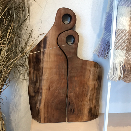 Black Walnut Wooden Hugging Board Set