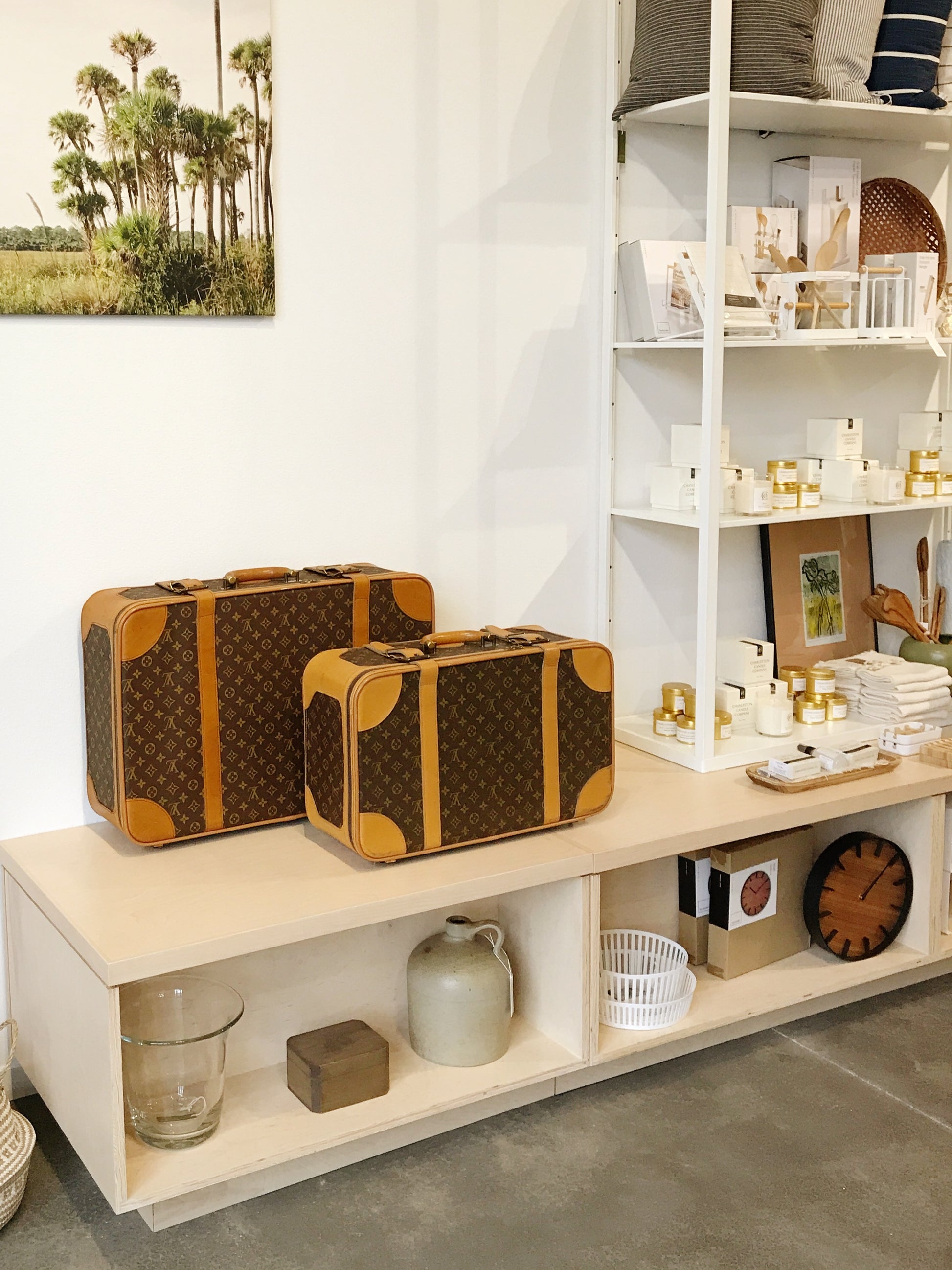 Louis Vuitton - travel bag - clothes rack
