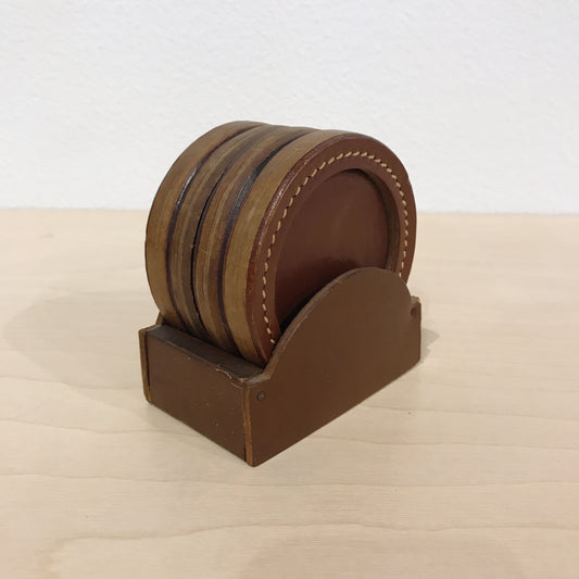 Vintage Leather Coasters