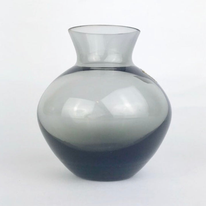 1960s Smoky Gray Bud Vase by Friedrick Mundgeblasen