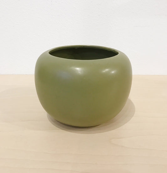 Vintage Green Ceramic Pottery Planter