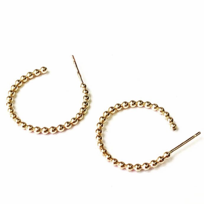 Eva Beaded Hoop Earrings